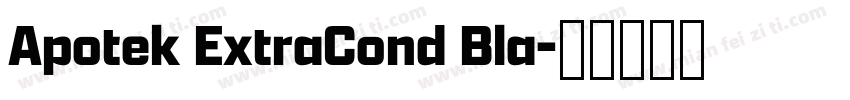 Apotek ExtraCond Bla字体转换